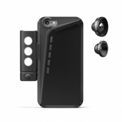 Комплект Manfrotto MKLOKLYP6 Black Case iPhone6 + 2 Lenses+LED: чехол для iPhone 6 + объективы + свет