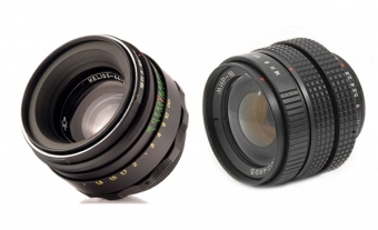 Набор объективов Гелиос 44-2 58мм F2 и Мир-1В 37мм F2.8 для Nikon 1